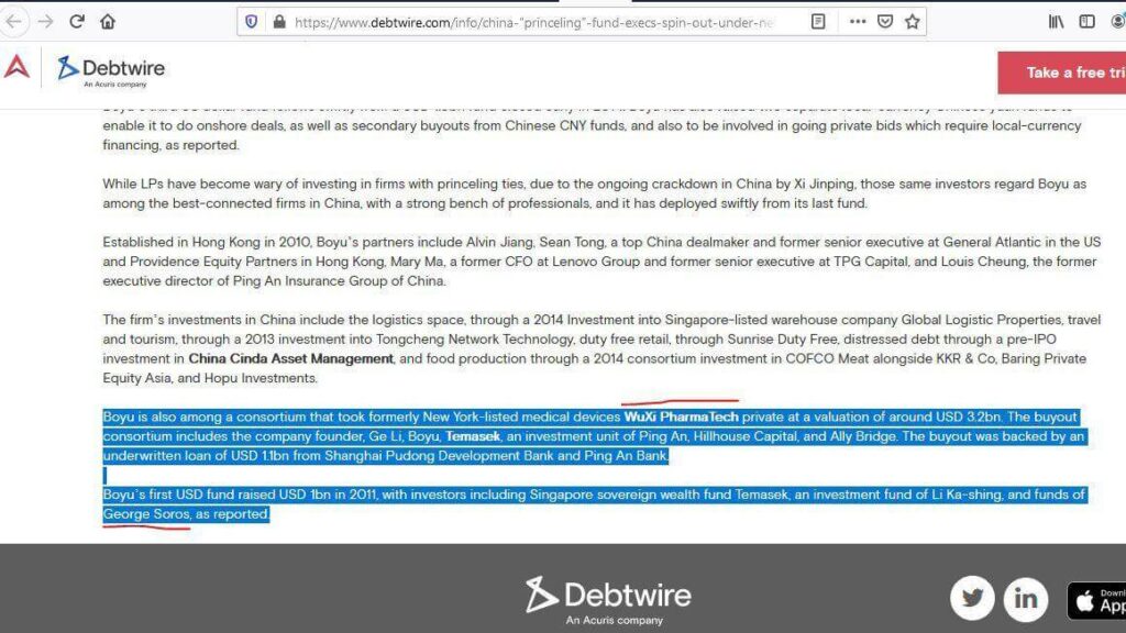 China owns a swathe of Politicians and NPHET