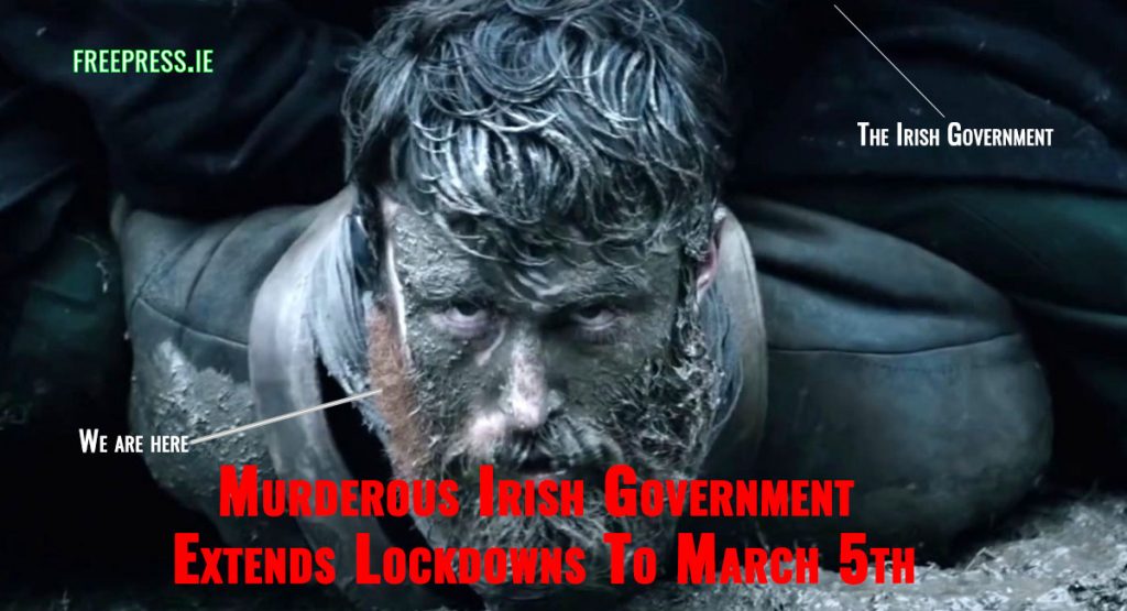 Irish-Government-Extends-Lockdowns-To-March-5th